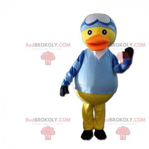 Duck costume dressed as jockey, riding costume - Redbrokoly.com
