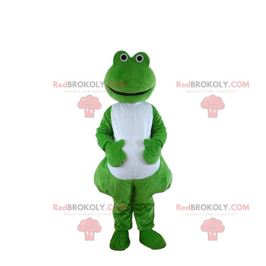Zelený a bílý kostým žáby, kostým žáby - Redbrokoly.com Zelený a bílý kostým žáby, kostým žáby - Redbrokoly.com