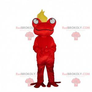 Kostium rudej żaby z lokiem żółtych włosów - Redbrokoly.com
