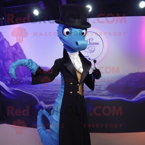 nan Seahorse mascot costume character dressed with a Tuxedo and Shawls