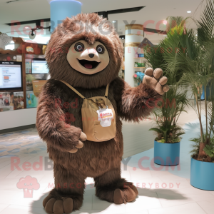 Brown Sloth Bear mascotte...