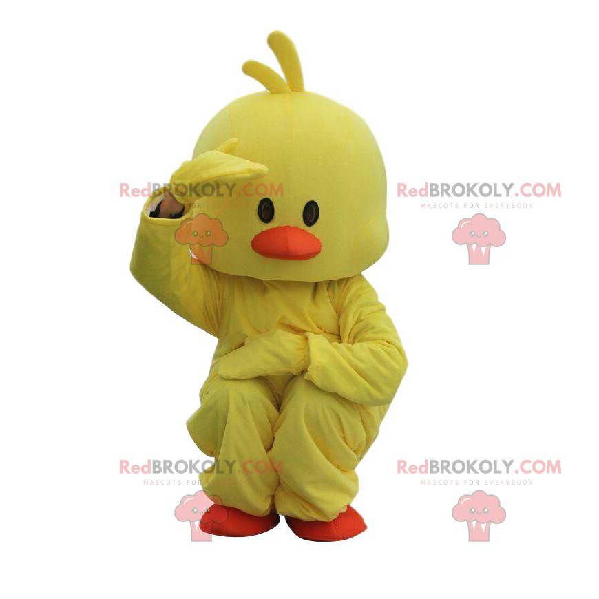 Yellow and orange duck costume, fat chick costume -