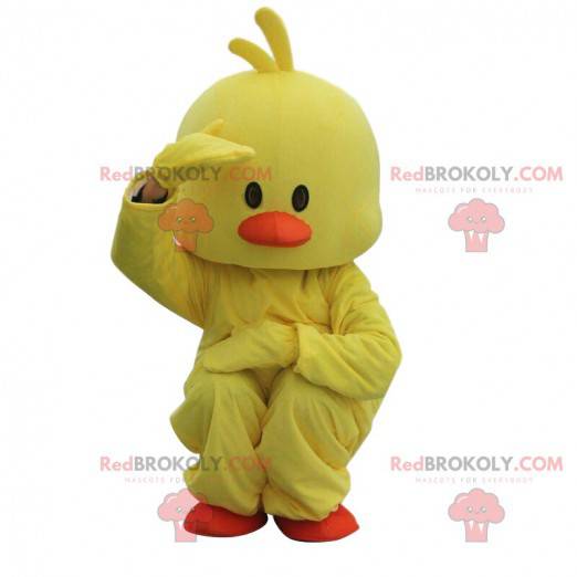 Yellow and orange duck costume, fat chick costume -