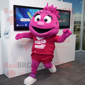 Magenta kabeljauw mascotte...