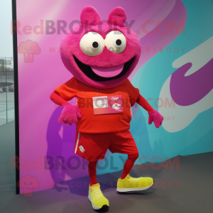 Magenta kabeljauw mascotte...