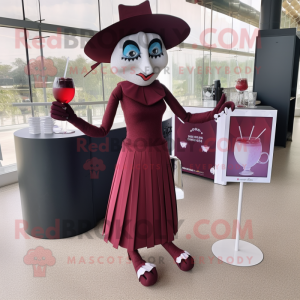 Maroon Mime mascotte...