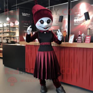 Maroon Mime mascotte...