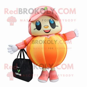 Peach Squash maskot drakt...