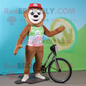  Unicyklist maskot kostym...