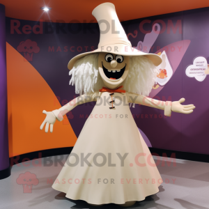 Cream Witch S Hat maskot...