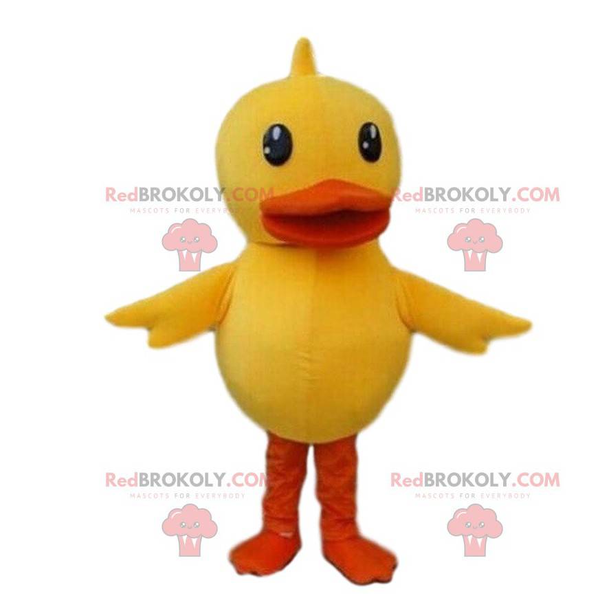 Disfraz de pato amarillo y naranja, disfraz de pájaro gigante -