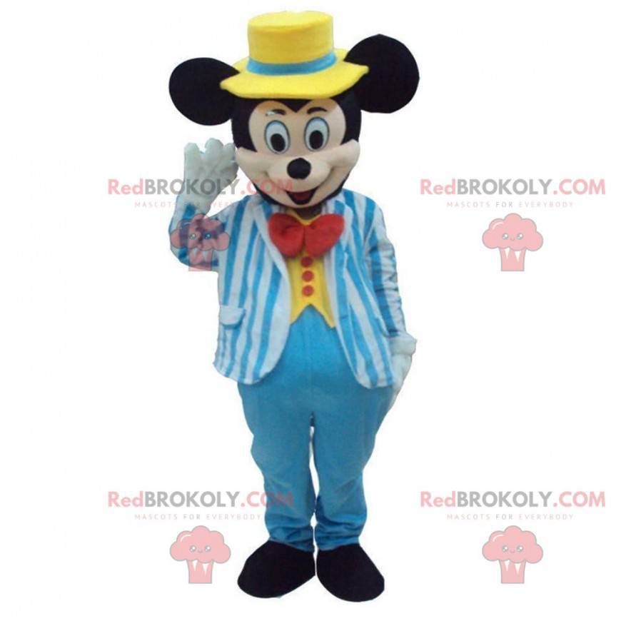 Mickey Mouse kostume klædt i blåt kostume - Redbrokoly.com