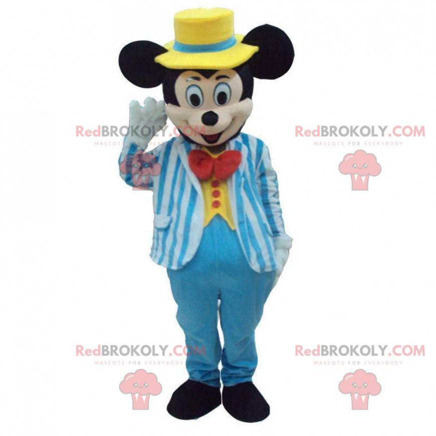 Mickey Mouse kostuum gekleed in blauw kostuum - Redbrokoly.com