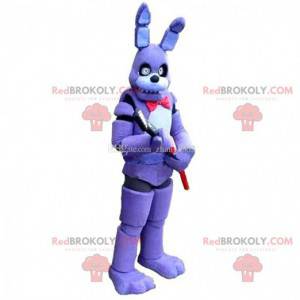 Mascotte van het beroemde paarse konijn uit de videogame "5