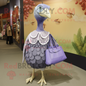 Lavendel Guinea Fowl maskot...