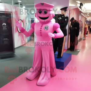 Roze Commando mascotte...