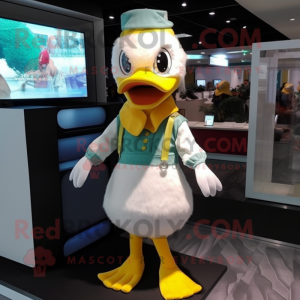  Duck mascotte kostuum...