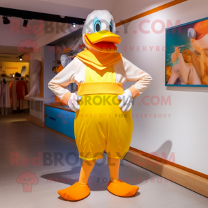  Duck mascotte kostuum...