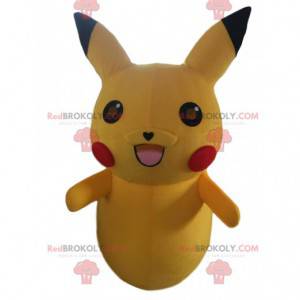 Disfraz de Pikachu, famoso personaje de Pokémon amarillo -