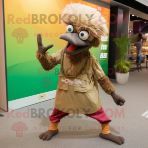 Brown Emu mascotte kostuum...