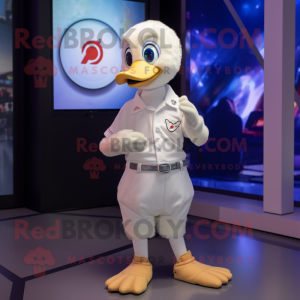 White Gosling maskot kostym...