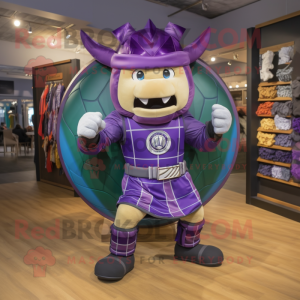Purple Celtic Shield maskot...