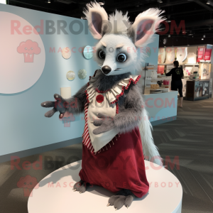 Grå Aye-Aye maskot kostume...