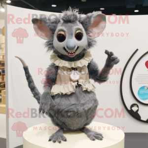 Grå Aye-Aye maskot drakt...