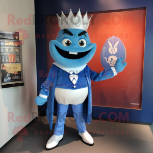 Blue Queen mascotte kostuum...