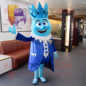 Blue Queen maskot drakt...