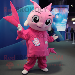 Pink Swordfish maskot...