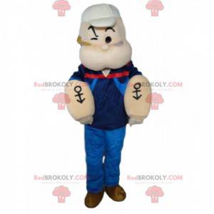 Mascot af Popeye, den berømte sømand, der spiser spinat -