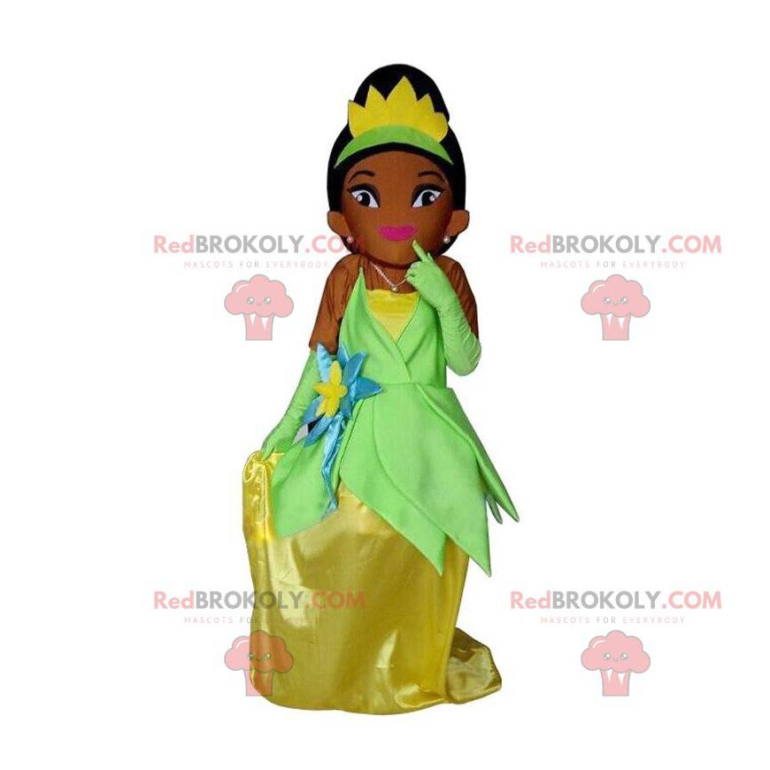 Mascotte Tiana, personage uit "The Princess and the Frog" -