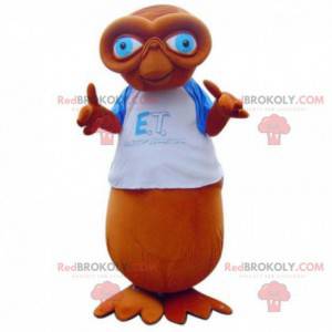 Mascot of ET the famous alien from Spielberg's film -