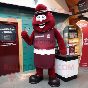 Maroon Guinness maskot...