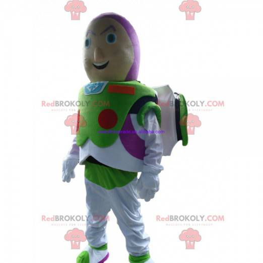 Mascot Buzz Lightyear, famous character from Toy Story -