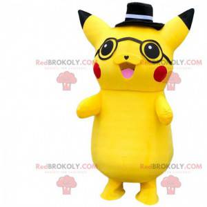 Mascote Pikachu, o famoso Pokémon de mangá amarelo -