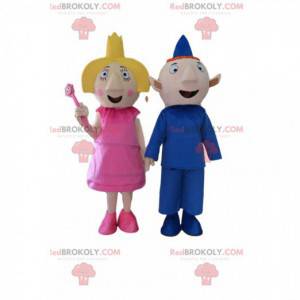 Ben and Holly mascots, famous cartoon characters -