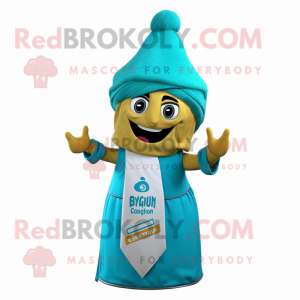 Cyan Biryani maskot kostume...