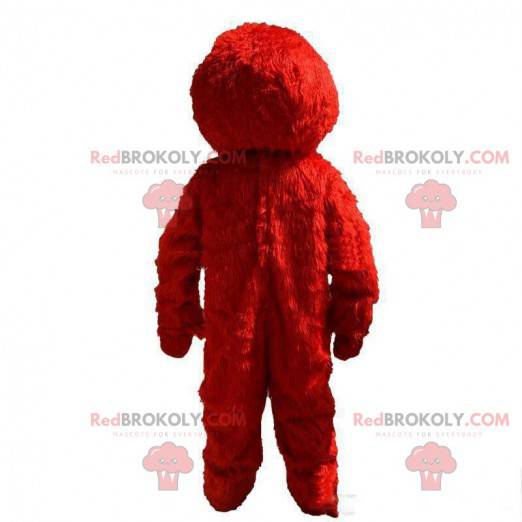 Mascote Elmo, o famoso monstro vermelho do show Muppet -