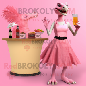 Rosa Deinonychus maskot...