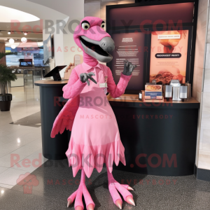 Rosa Deinonychus maskot...