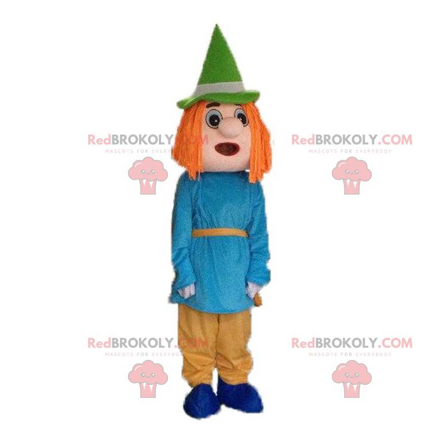 Scarecrow mascot, character from "The Wizard of Oz" -