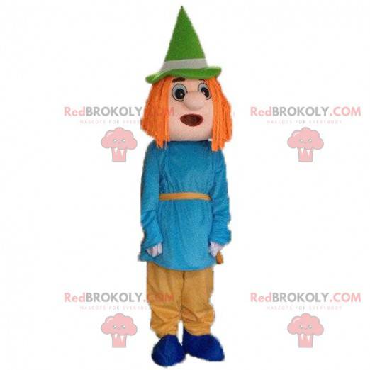 Scarecrow mascot, character from "The Wizard of Oz" -