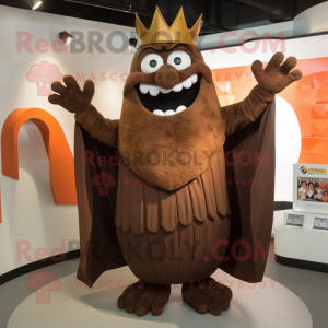 Brown King mascotte kostuum...