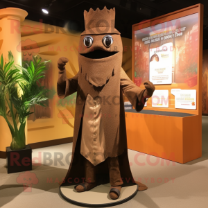 Brown King mascotte kostuum...