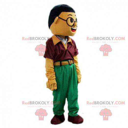 Asiatisches Mannmaskottchen, asiatisches Kostüm - Redbrokoly.com