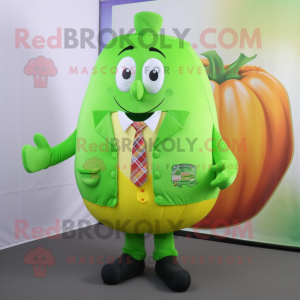 Lime Green Pumpkin mascotte...