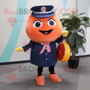 Navy Grapefruit maskot...
