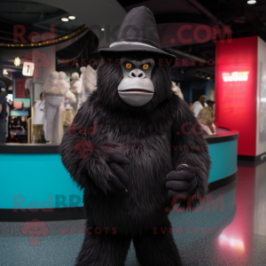 nan Gorilla mascot costume character dressed with a Mini Dress and Beanies